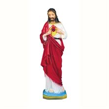 SACRED HEART OUTDOOR STATUE - 24" COLOR