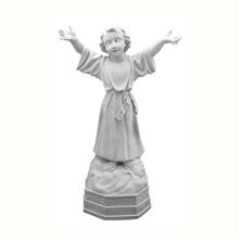 DIVINO NIÑO OUTDOOR STATUE - 32" GRAY