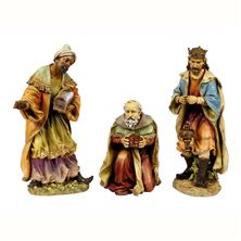 PAINTED NATIVITY - SET OF THREE WISE MEN - 27" SCALE