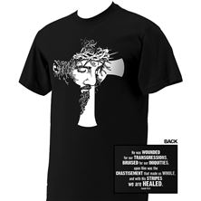FACE OF CHRIST - ISAIAH 53 CROSS T-SHIRT