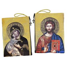 TAPESTRY BIBLE/TABLET CASE - CHRIST THE TEACHER AND VIRGIN OF VLADIMIR
