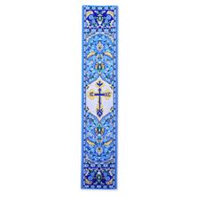 CROSS OF JESUS CHRIST WITH HOLY SPIRIT – BLUE TAPESTRY BOOKMARK