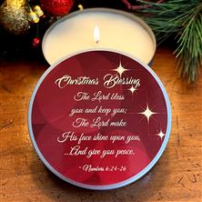 CHRISTMAS BLESSINGS (ORANGE SPICE) - BIBLICAL OIL CANDLE TIN