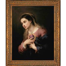 SORROWFUL AND IMMACULATE HEART OF MARY FRAMED CANVAS