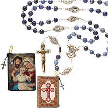 EWTN WARRIOR'S ROSARY and FREE HOLY FAMILY ROSARY POUCH