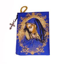 VIRGIN OF SORROWS ICON - TAPESTRY ROSARY POUCH