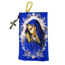 OUR LADY OF SORROWS TAPESTRY ROSARY POUCH 3” x 5”