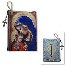 MADONNA GENTLE COMFORTER ICON - TAPESTRY ROSARY POUCH