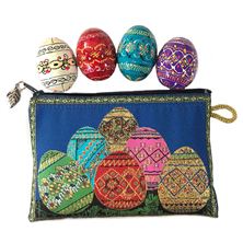 PYSANKY EASTER EGGS WITH ROSARY POUCH