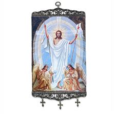 RESURRECTION TAPESTRY BANNER - 7 3/4" X 11"