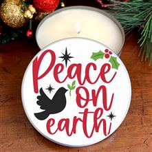 PEACE ON EARTH (FRASER FIR) - BIBLICAL OIL CANDLE TIN