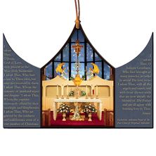 OUR LADY OF THE ANGELS CHAPEL TRIPTYCH ORNAMENT