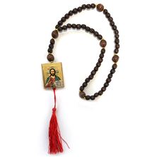 UKRAINIAN ROSARY BEADS WITH DUAL ICON AND TASSEL