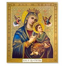OUR LADY OF PERPETUAL HELP UKRAINIAN ICON 4 3/4"