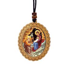 NATIVITY ICON AUTO PENDANT