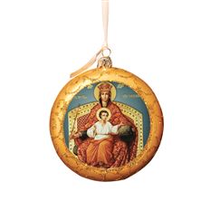 MARY OUR QUEEN WITH CHRIST UKRAINIAN ORNAMENT