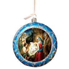 HOLY FAMILY WITH SHEPHERDS UKRAINIAN ORNAMENT