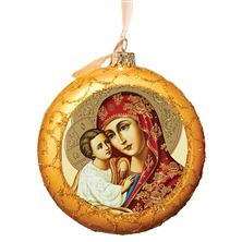 VIRGIN MARY AND CHRIST CHILD UKRAINIAN ORNAMENT