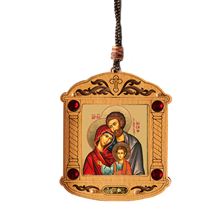 HOLY FAMILY - MINI WOODEN ICON WITH INCENSE