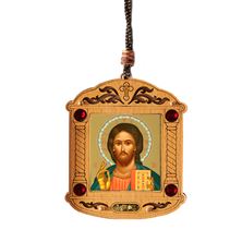 CHRIST THE TEACHER - MINI WOODEN UKRAINIAN ICON WITH INCENSE
