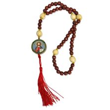 UKRAINIAN ROSARY BEADS WITH DUAL ICON AND TASSEL