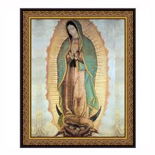 OUR LADY OF GUADALUPE FRAMED UNDER GLASS - 19 1/2" x 23 1/2"