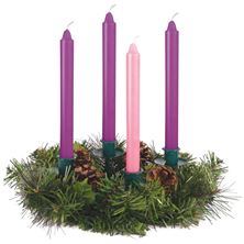 PINECONE ADVENT WREATH - WITH CANDLES
