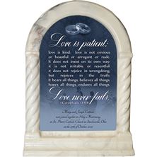 PERSONALIZED DESK SHRINE - MARRIAGE (1 CORINTHIANS 13:4-8)