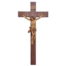 WALNUT 20-INCH WALL CRUCIFIX