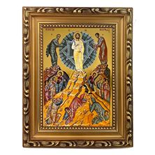 TRANSFIGURATION - FRAMED GREEK ICON 5 ¾” x 7 ¼"
