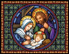 HOLY FAMILY - ADVENT CALENDAR (14" x 11")