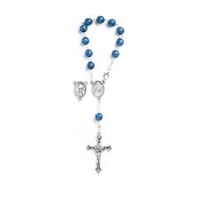 CARLO ACUTIS AND THE BLESSED SACRAMENT BLUE BEAD AUTO ROSARY