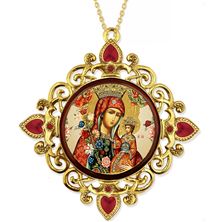 UNFADING BLOOM FILIGREE ORNAMENT WITH RED ENAMEL