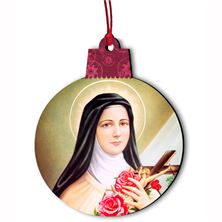 ST THERESE THE LITTLE FLOWER WOOD ORNAMENT
