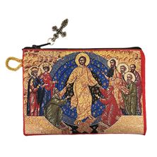 RESURRECTION OF CHRIST TAPESTRY ROSARY POUCH