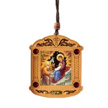 THE BIRTH OF JESUS - MINI WOODEN UKRAINIAN ICON WITH INCENSE