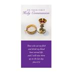FIRST COMMUNION MONEY GREETING CARD - JOHN 6:54