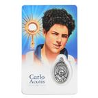 CARLO ACUTIS -  HOLY CARD WITH MEDAL