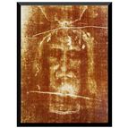 THE HOLY FACE OF JESUS - SHROUD OF TURIN WOOD PLAQUE (5" X 7")