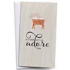 O COME LET US ADORE HIM CHRISTMAS CARDS (BOX OF 16)