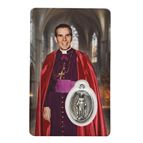 BLESSED ARCHBISHOP FULTON J. SHEEN - HOLY CARD WITH MEDAL