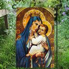 OUR LADY OF MT. CARMEL GARDEN FLAG