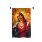 SACRED HEART OF JESUS GARDEN FLAG