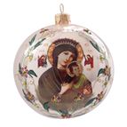 OUR LADY OF PERPETUAL HELP - HAND PAINTED BLOWN GLASS ORNAMENT