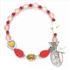 ST. VALENTINE - ROSARY BRACELET