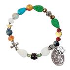 GENUINE GEMSTONE ST. FRANCIS OF ASSISI - ROSARY BRACELET
