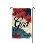 IN GOD WE TRUST GARDEN FLAG