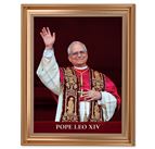 POPE LEO XIV PORTRAIT IN GOLD FRAME (13 1/2" X 16 1/2")