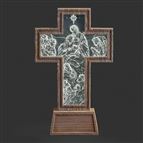 LIGHTED NATIVITY CROSS