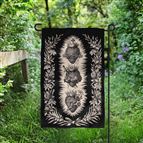 THREE HEARTS GARDEN FLAG